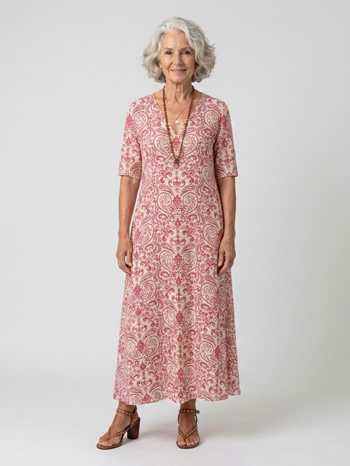 pink safari thea maxi dress Tara CUT OUT MAXI DRESS Cream Floral 3/4 Sleeve 11.5 x 29.5 8Y size:1 T