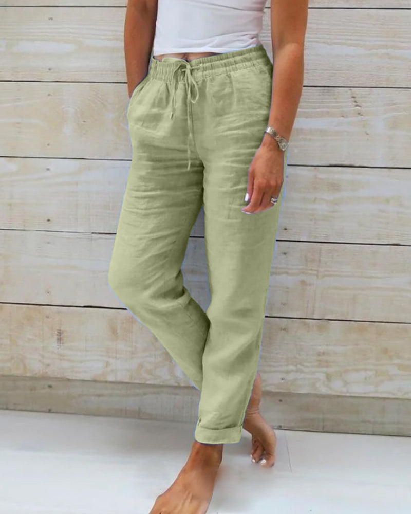 Monika | Casual Drawstring Trousers