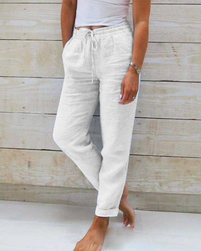 Monika | Casual Drawstring Trousers