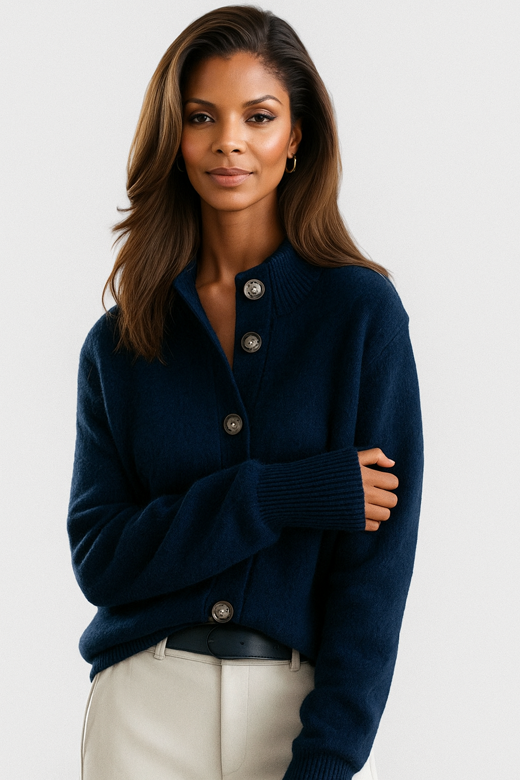 Sofia | Collared Button Cardigan
