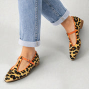 Lulu | BAILARINAS LEOPARDO CON TIRA EN T
