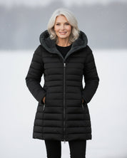 Helen | Fleece-Lined Longline Puffer Coat