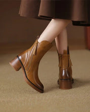 Belle | Leather Heeled Boots