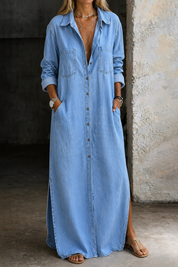 Betty | Button-Through Maxi Dress