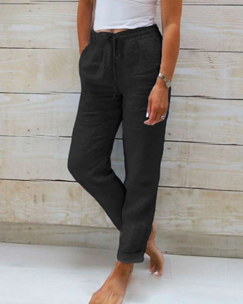 Monika | Casual Drawstring Trousers