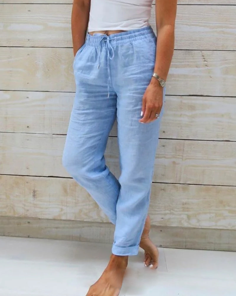 Monika | Casual Drawstring Trousers