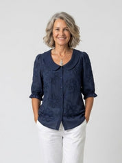 Rosalie | Sophisticated Embroidered Floral Blouse