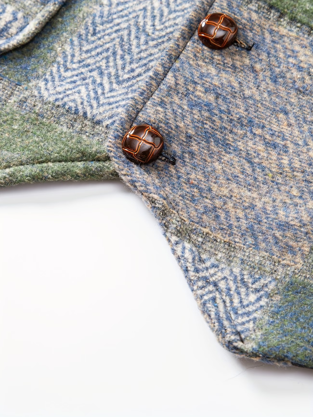 Leo | Waistcoat with Herringbone Pattern