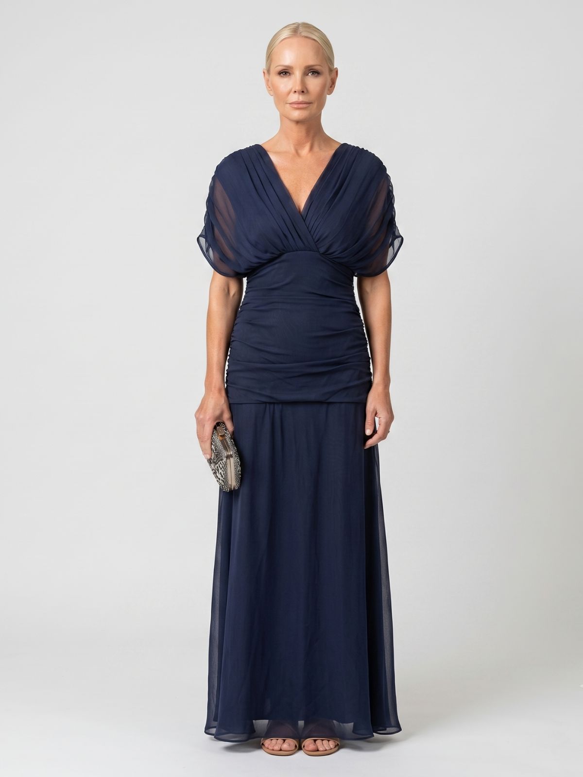 Avery | Elegant Pleated Maxi Dress