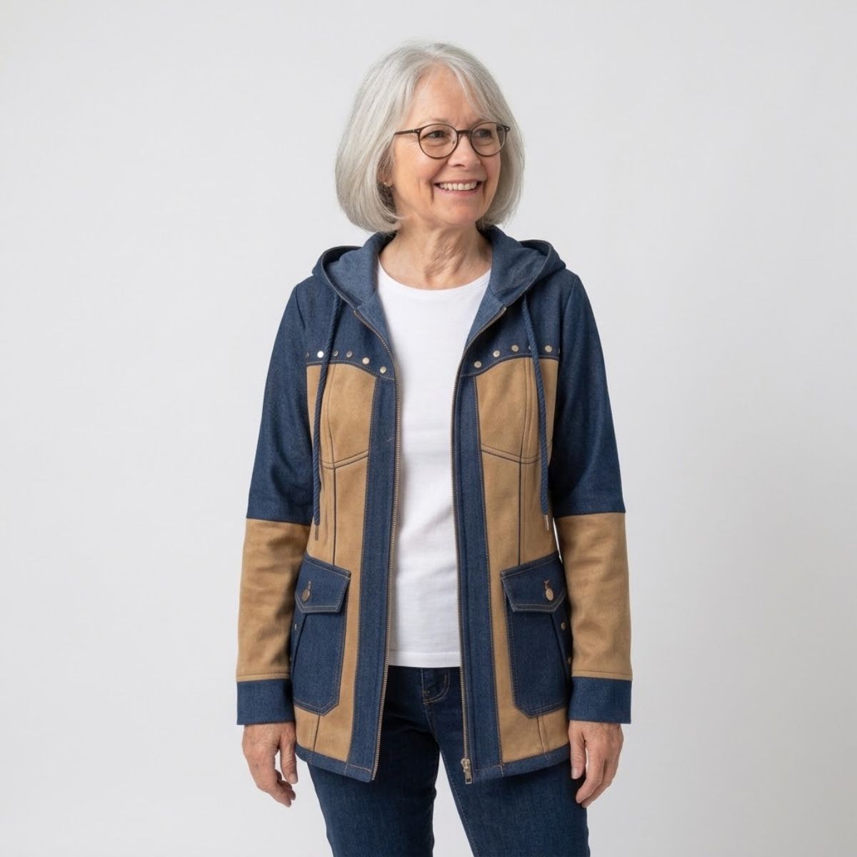Gwen | Textured Hooded Jacket