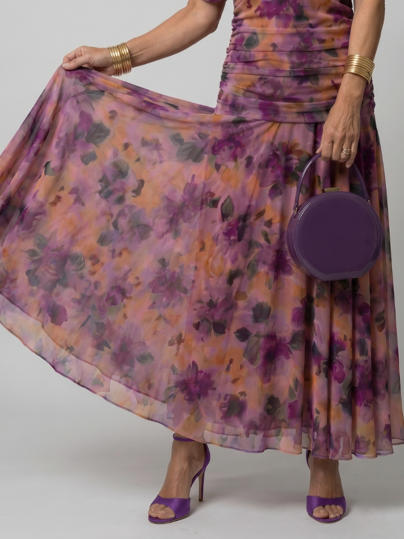 Calen | Elegant Bardot Off-the-Shoulder Midi Dress