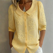 Rosalie | Sophisticated Embroidered Floral Blouse