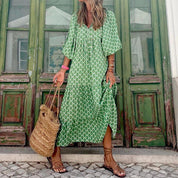Charlotte | Bohemian Beauty Green Maxi Dress
