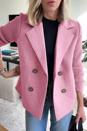 Sasha | Double-Breasted Knit Blazer