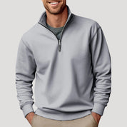 Kaj | cotton half zip sweatshirt lightweight