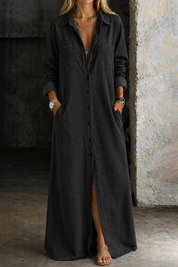Betty | Button-Through Maxi Dress