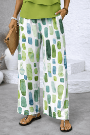 Adi | Refined Print Wide-Leg Co-Ord Set