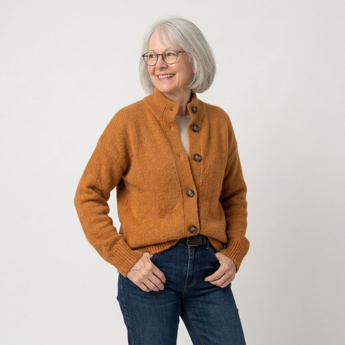 Sofia | Collared Button Cardigan