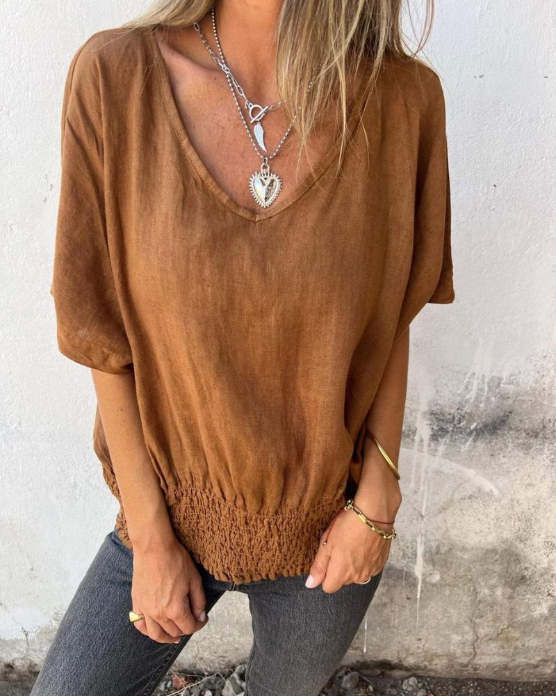 Sherena | Cotton and linen summer top