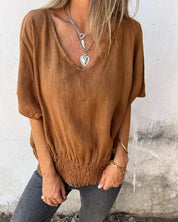 Sherena | Cotton and linen summer top