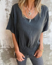 Sherena | Cotton and linen summer top