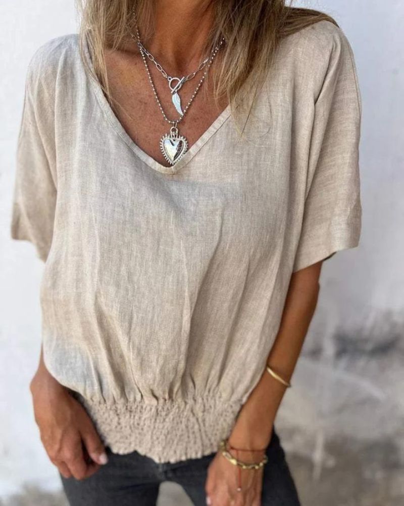 Sherena | Cotton and linen summer top