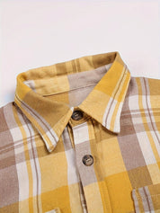 Demi | Oversized Plaid Long-Sleeve Shirt
