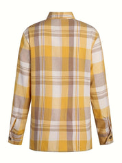 Demi | Oversized Plaid Long-Sleeve Shirt