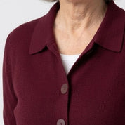 Janice | Collared Button Cardigan