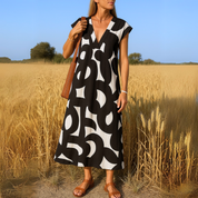 Valérie | Flowing V-neck Dress
