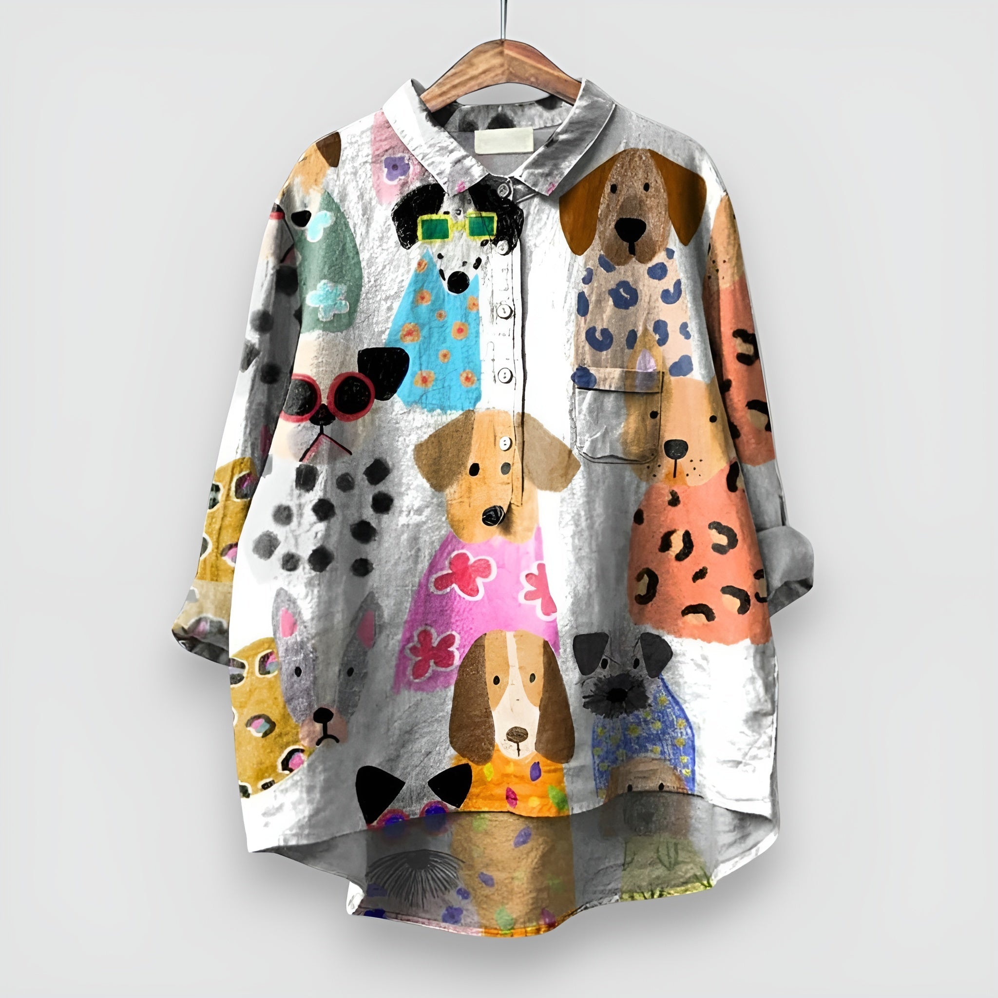 Kathrin | Dog print shirt