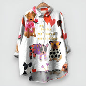 Kathrin | Dog print shirt