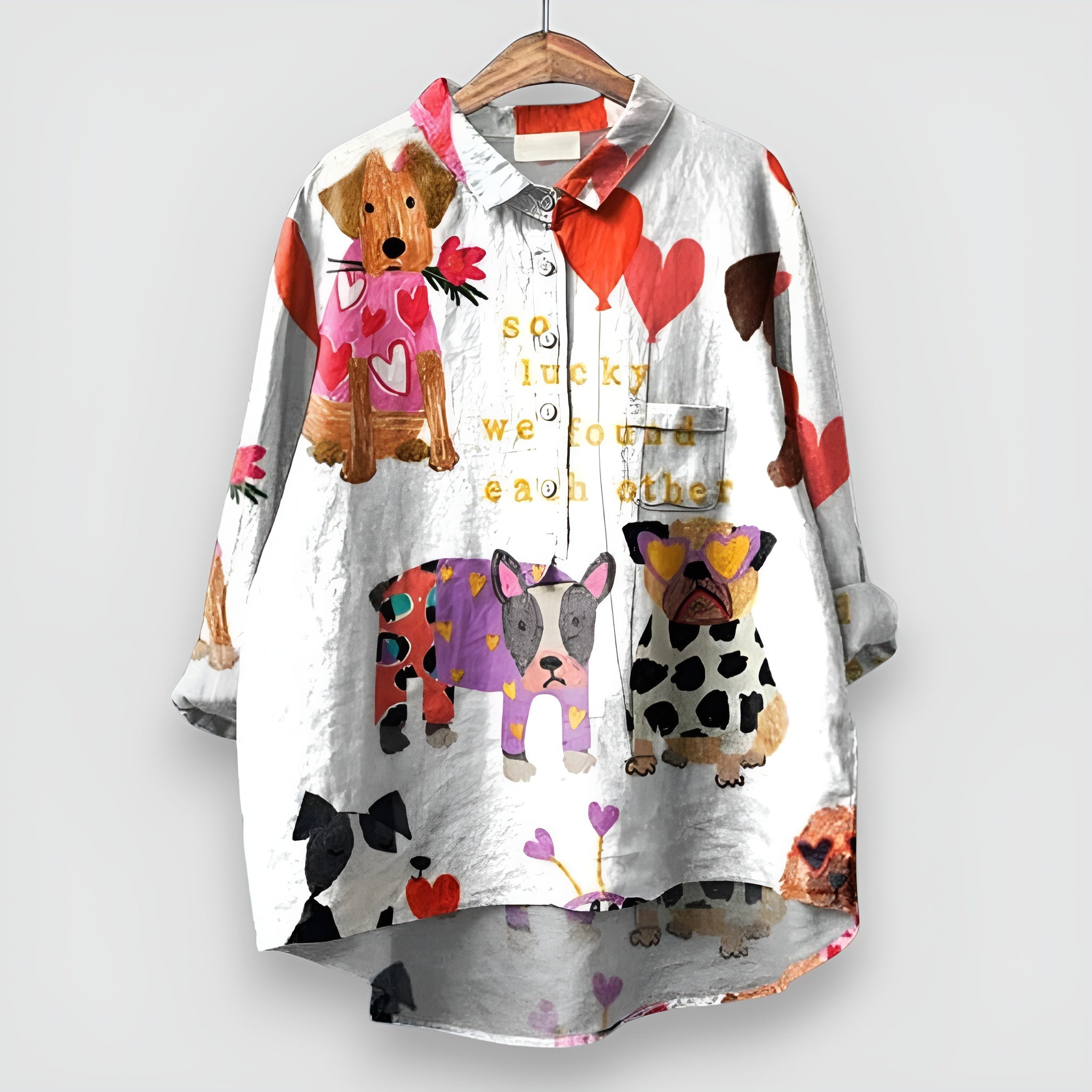 Kathrin | Dog print shirt