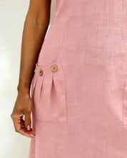 Lynda | Classic Elegant Zip-Neck Dress