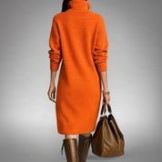 Julie | Button-Collar Midi Dress