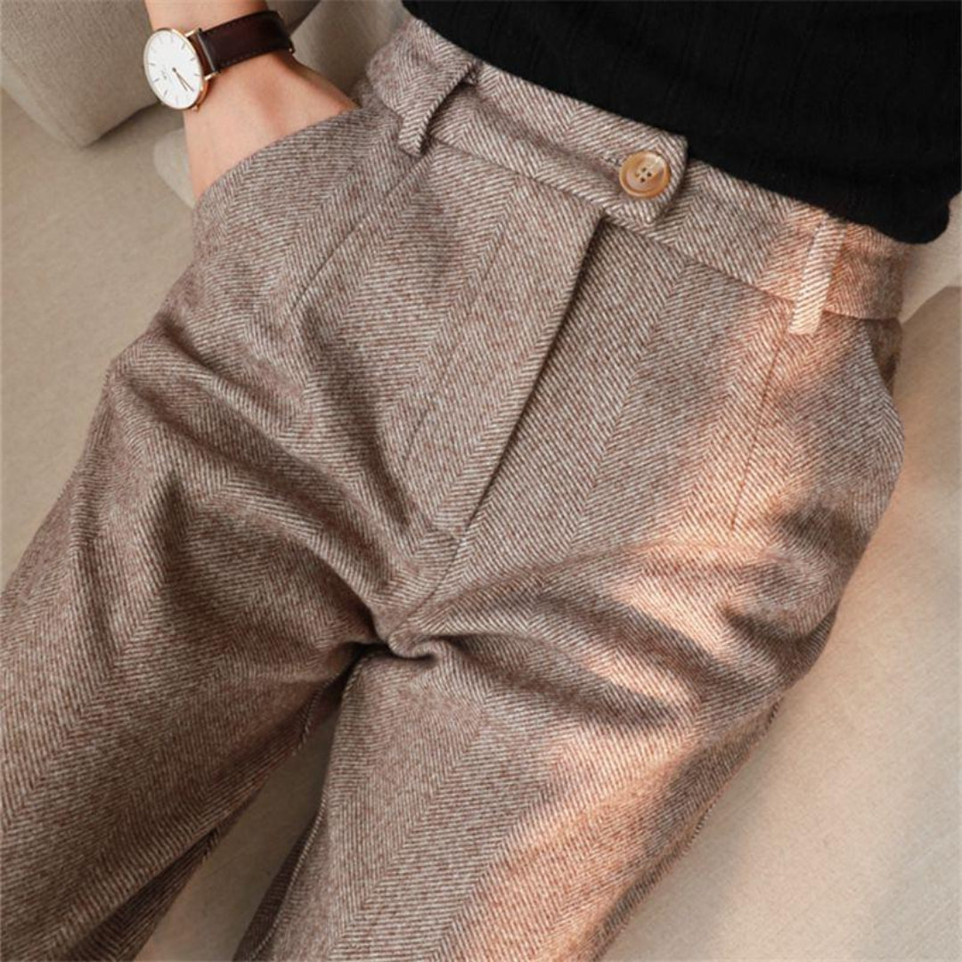 Lex | Heritage herringbone trousers