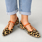 Lulu | BAILARINAS LEOPARDO CON TIRA EN T