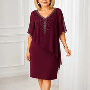 Eliza | Embellished Overlay Dress