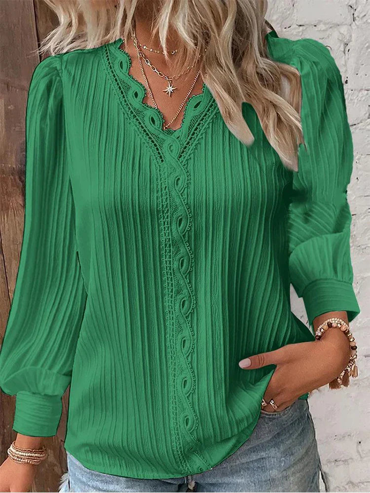 Gemma | Blouse with lace details