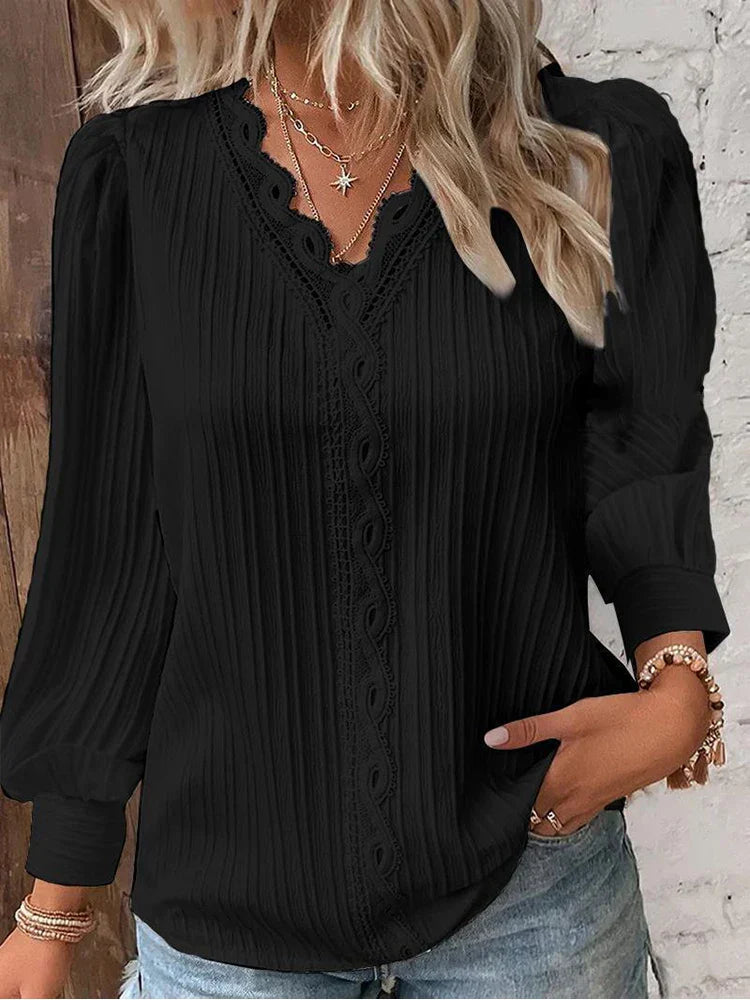 Gemma | Blouse with lace details