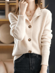Sofia | Collared Button Cardigan