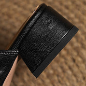 Rosel Square-Toe Leather Mules