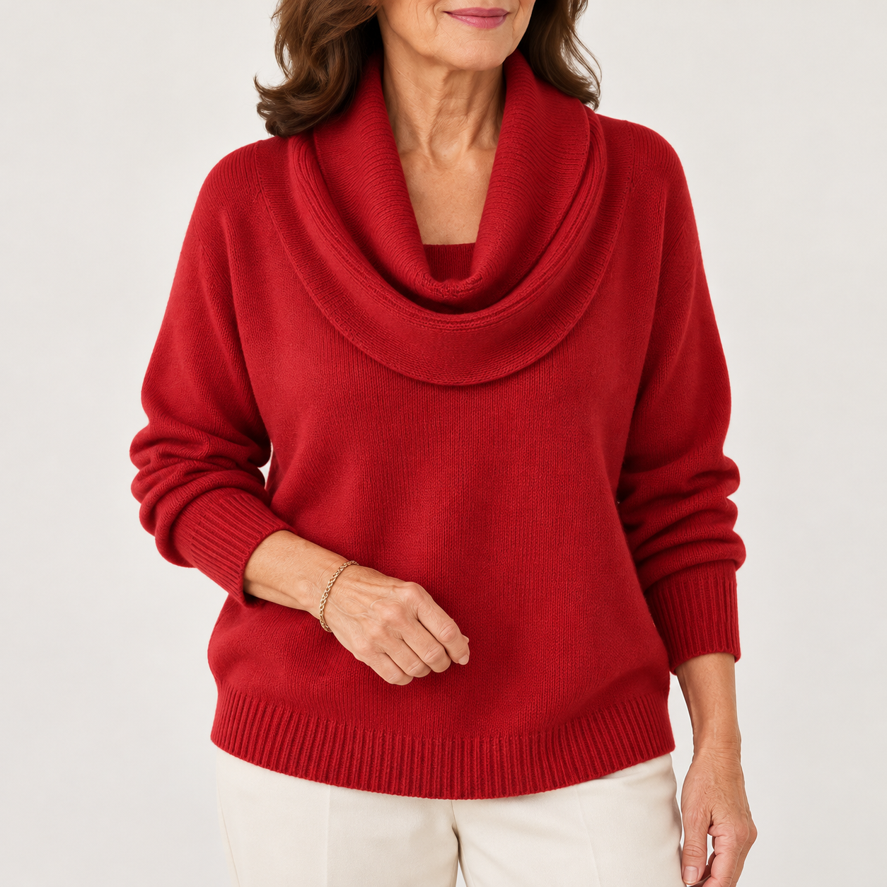 Agnes | Draped Cowl Neck Jumper