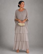 Lara | Elegant Tiered Flowing Maxi Dress