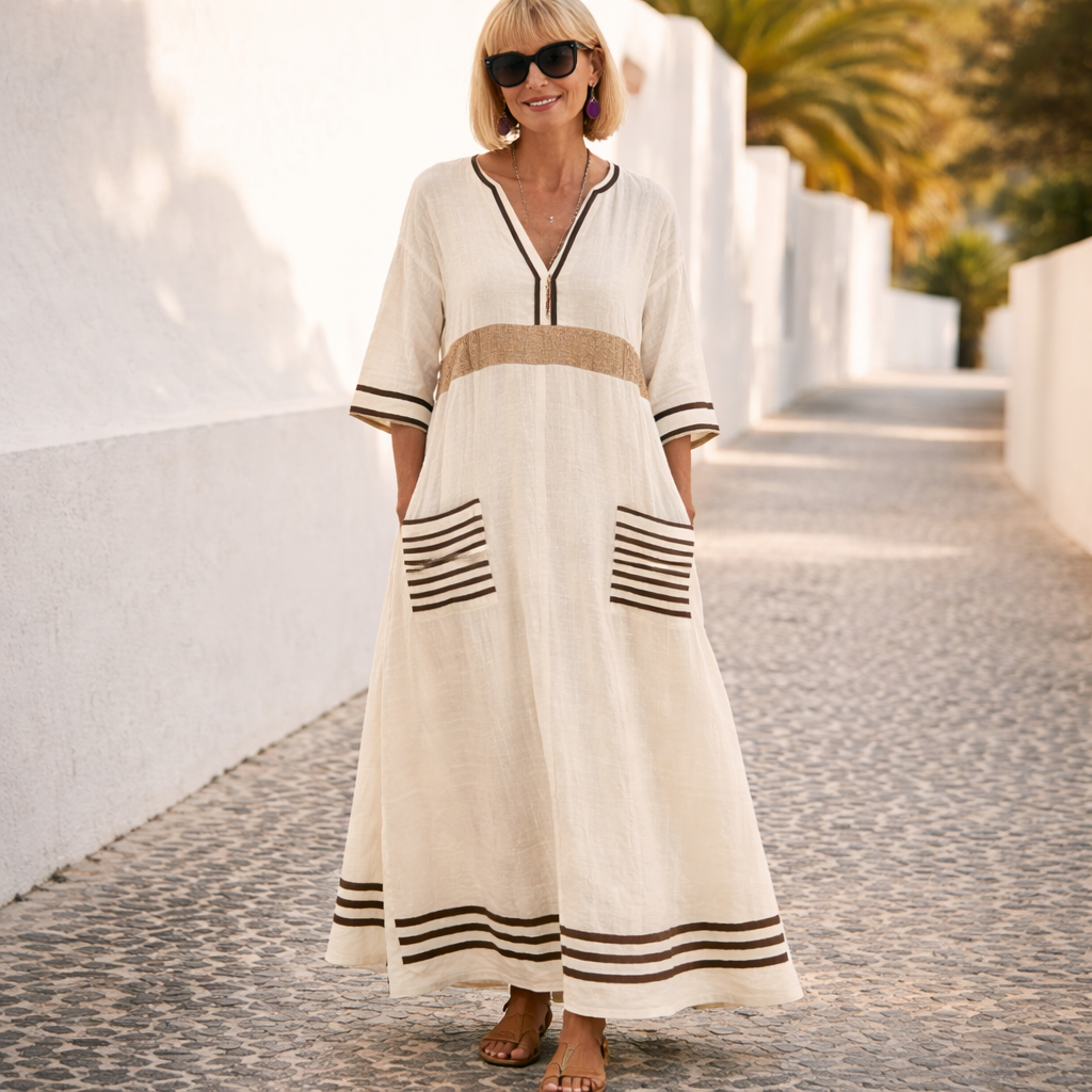 Susan | Vestido largo de verano que favorece la figura