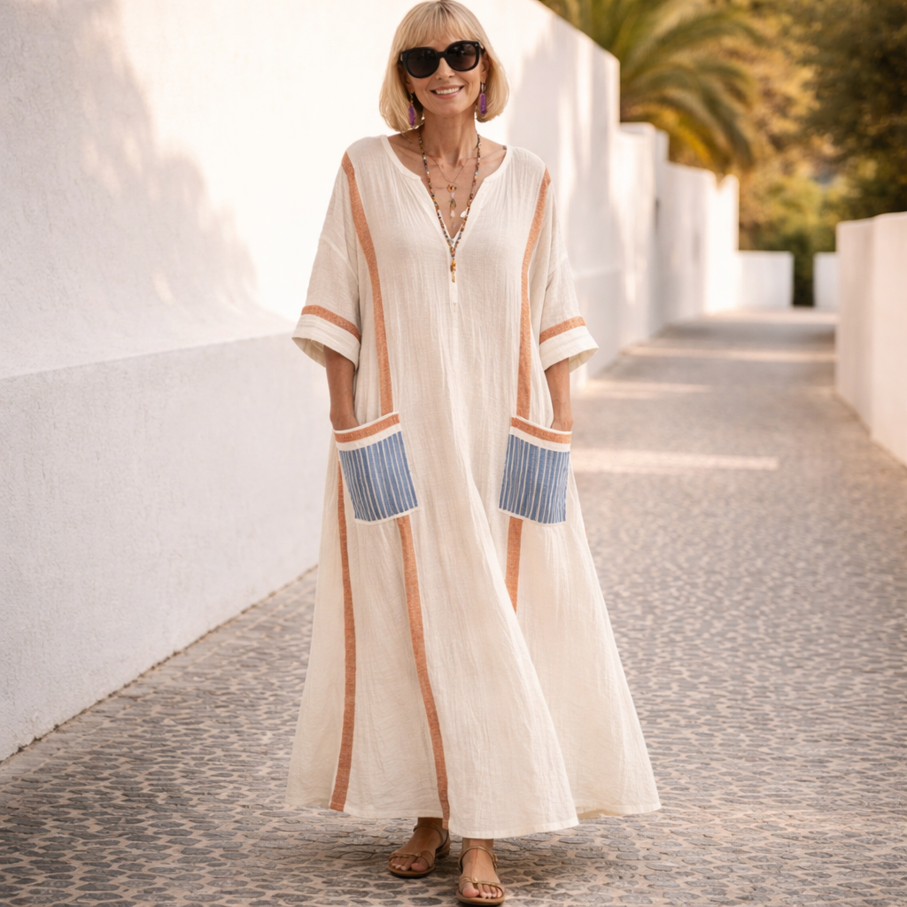 Susan | Vestido largo de verano que favorece la figura