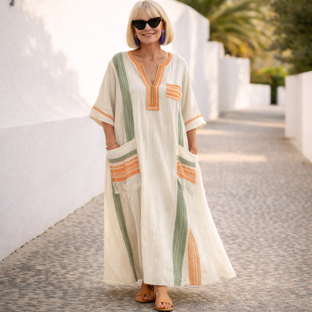 Susan | Vestido largo de verano que favorece la figura