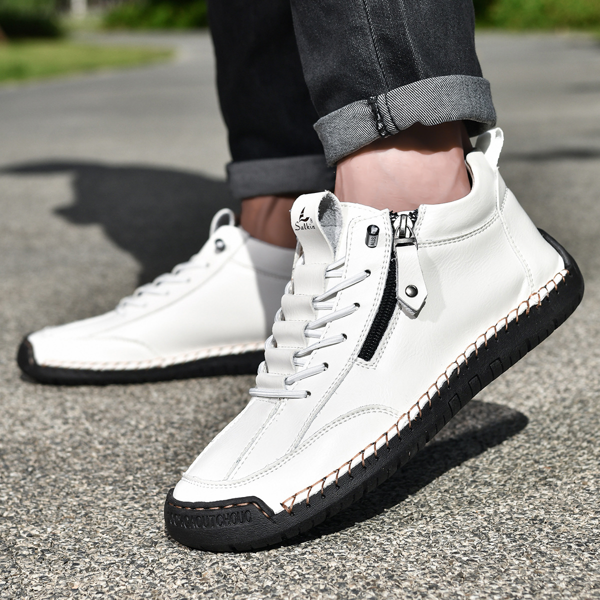 Christian | Nubuck Shoes with Zip for Men