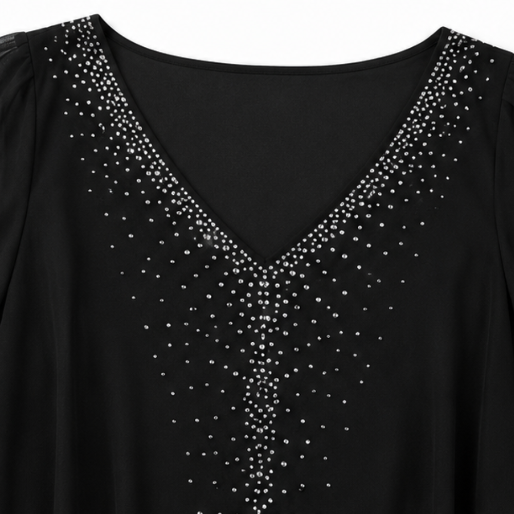 Eliza | Embellished Overlay Dress