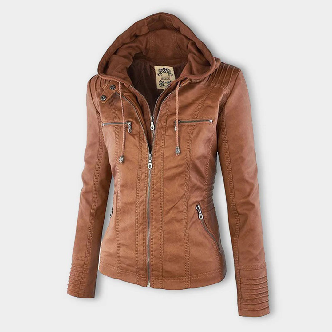 Pia | Modern Leather Jacket